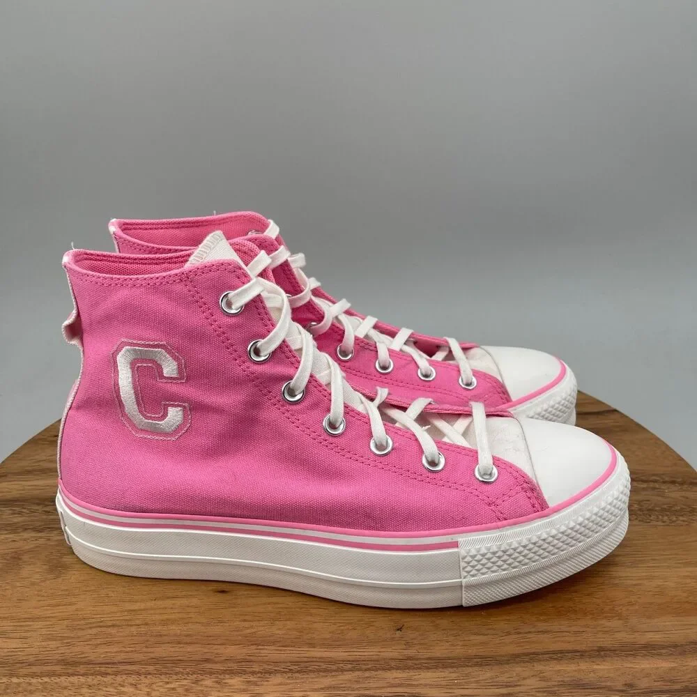 Converse Chuck Taylor All Star Lift Shoes Womens 11 Pink Platform Retro Varsity
